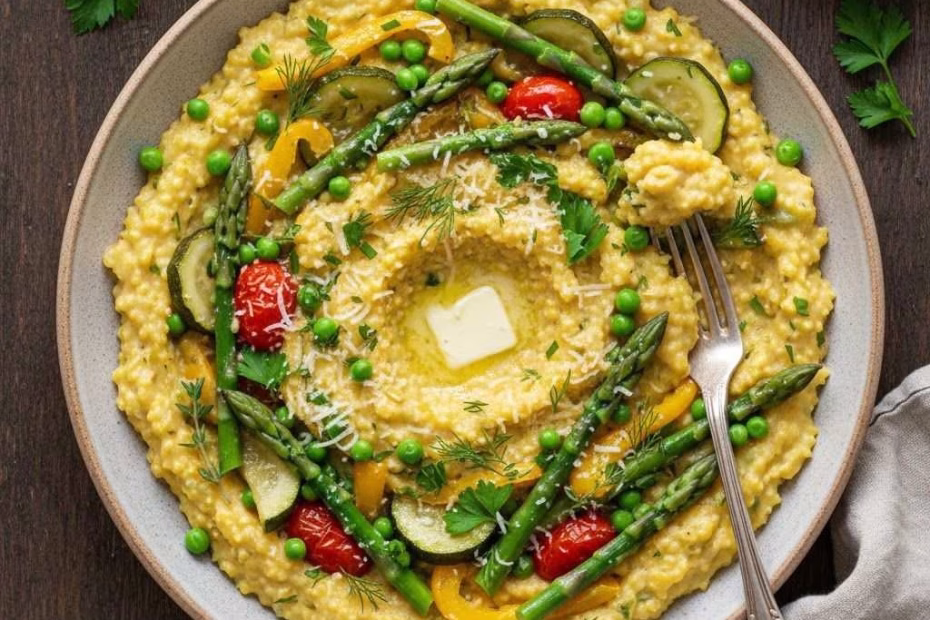 Herbed Polenta Primavera