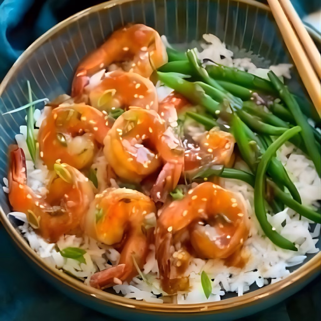 Teriyaki Shrimp Rice bowl Recipe