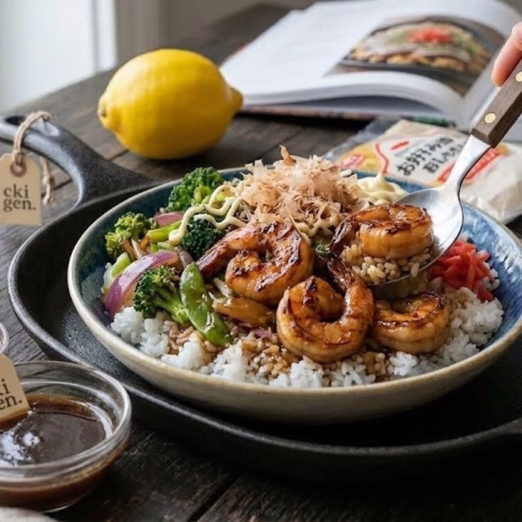 Teriyaki Shrimp Rice bowl Recipe