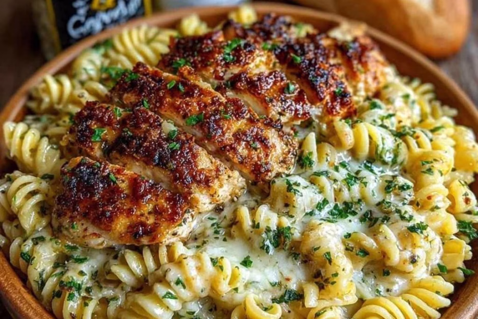 Easy Garlic Parmesan Chicken Pasta Recipe