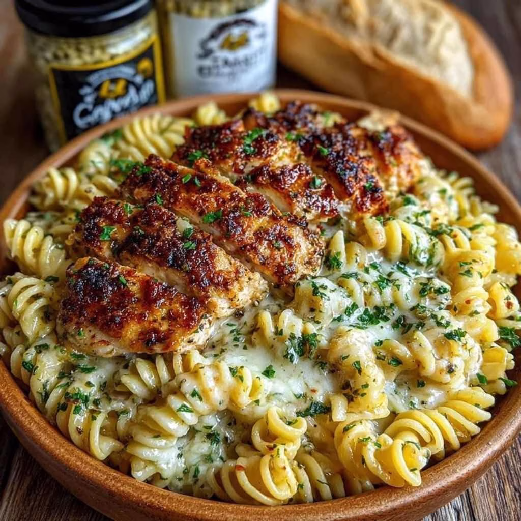Easy Garlic Parmesan Chicken Pasta Recipe