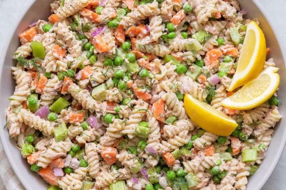 High Protein Tuna Pasta Salad Recipe