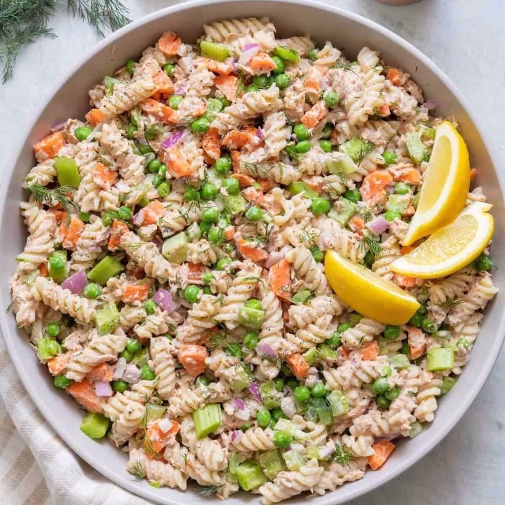 High Protein Tuna Pasta Salad Recipe