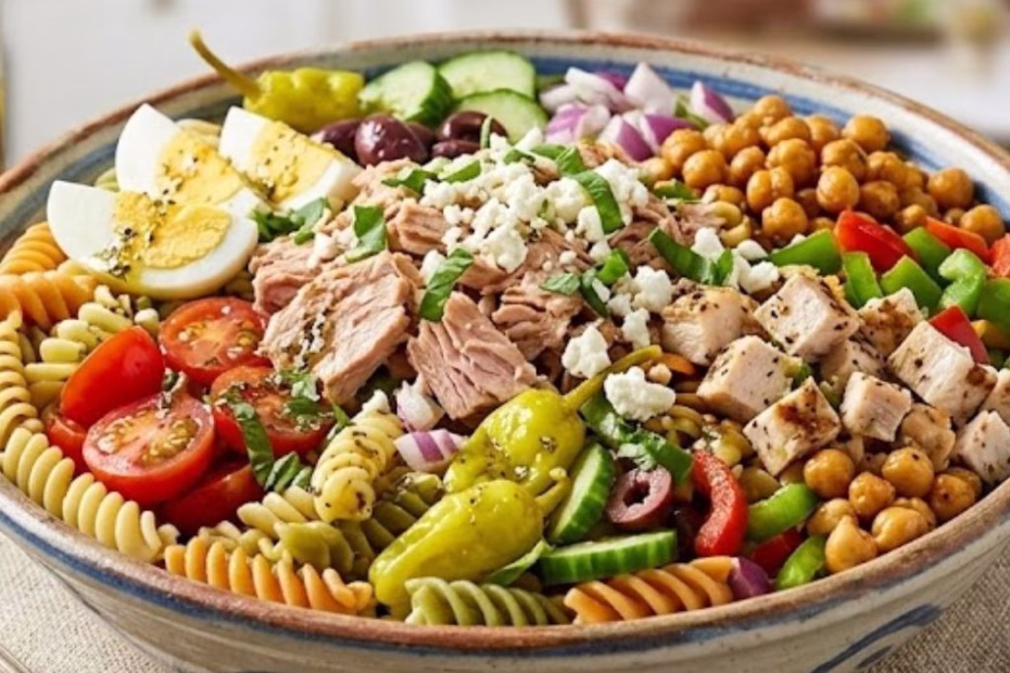High Protein Italian Pasta Salad Recipe