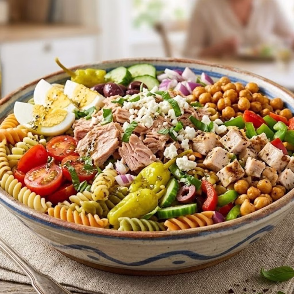 High Protein Italian Pasta Salad Recipe
