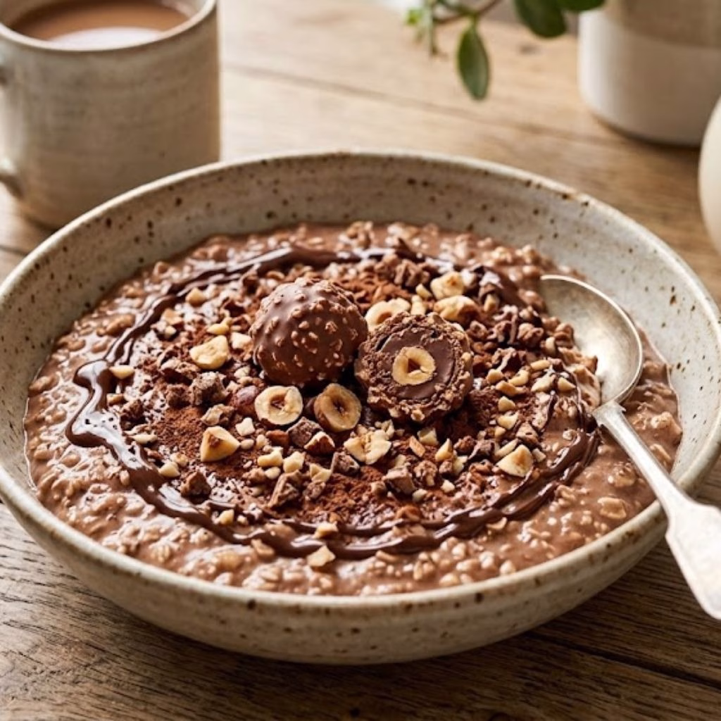 Ferrero Rocher Protein Oats Recipe