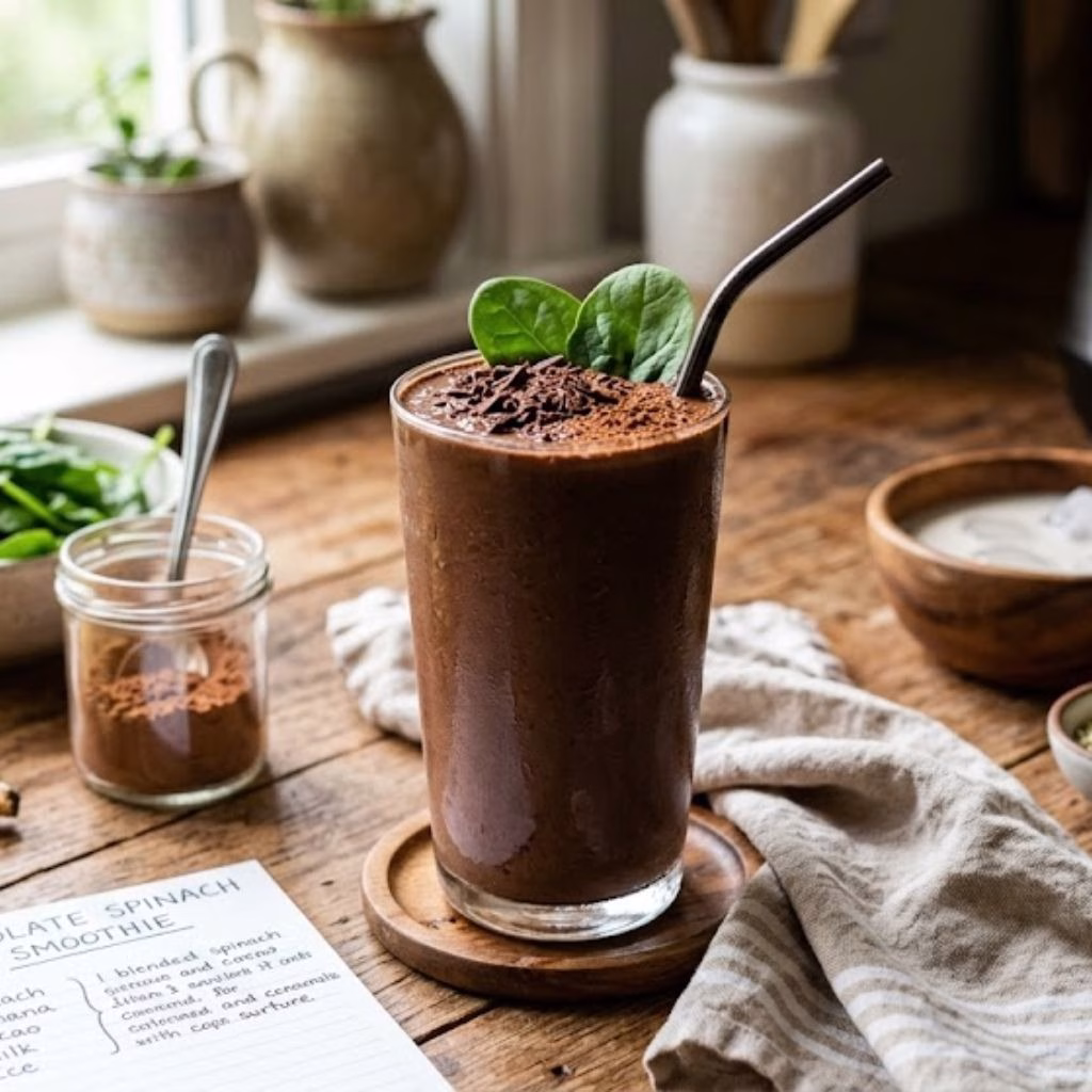 Chocolate Spinach Smoothie Recipe