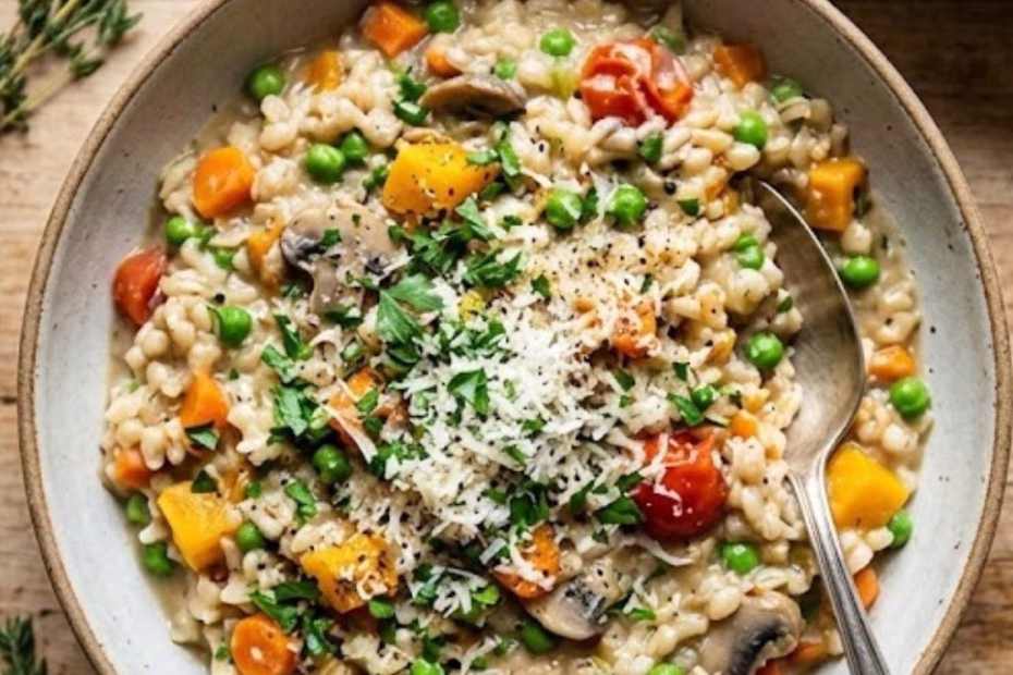 Pearl Barley Vegetable Risotto Recipe