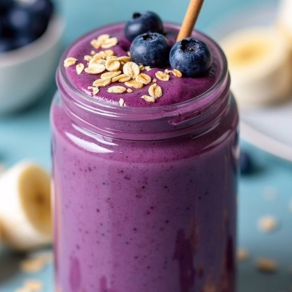 Blueberry Oatmeal Smoothie Recipe