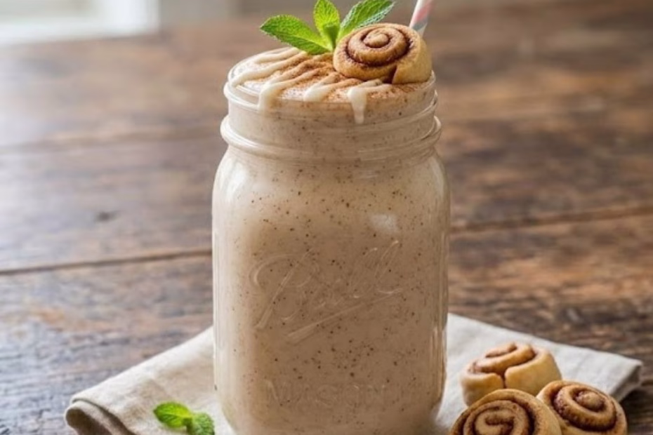 Cinnamon Roll Protein Shake Recipe