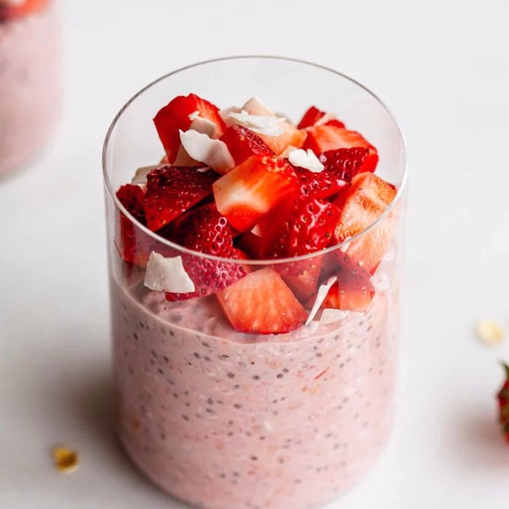 Strawberry Protein Overnight Oats Recipe