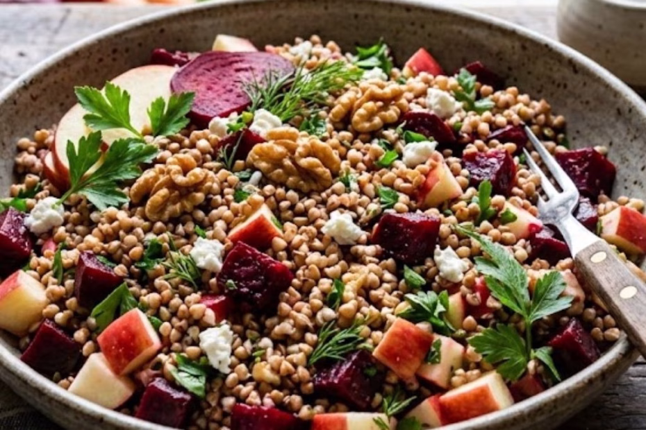 Buckwheat Salad With Beets & Apples Recipe