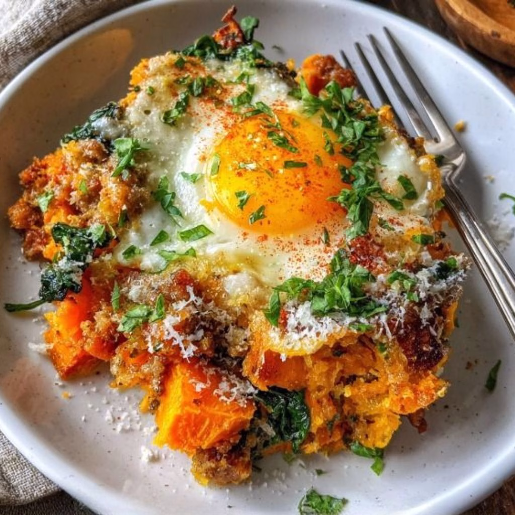 Protein-Packed Sweet Potato Egg Casserole Recipe