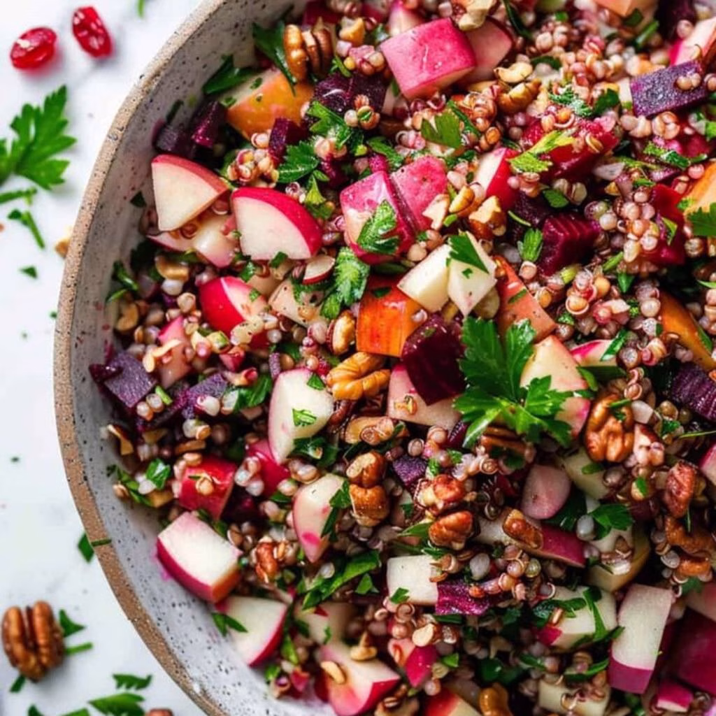 Buckwheat Salad With Beets & Apples Recipe