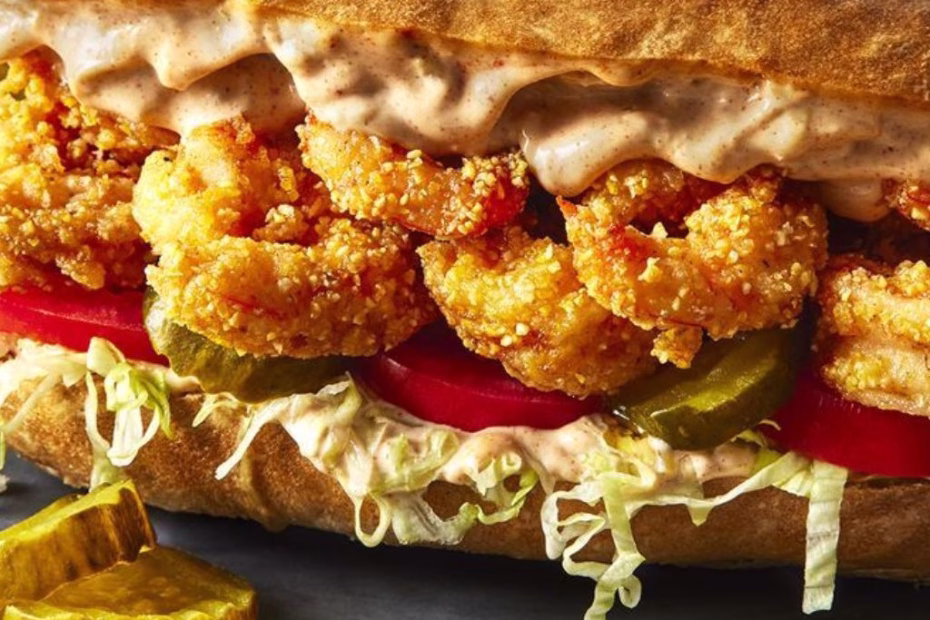 Air Fryer Fried Shrimp Sandwich with Tartar Sauce Recipe