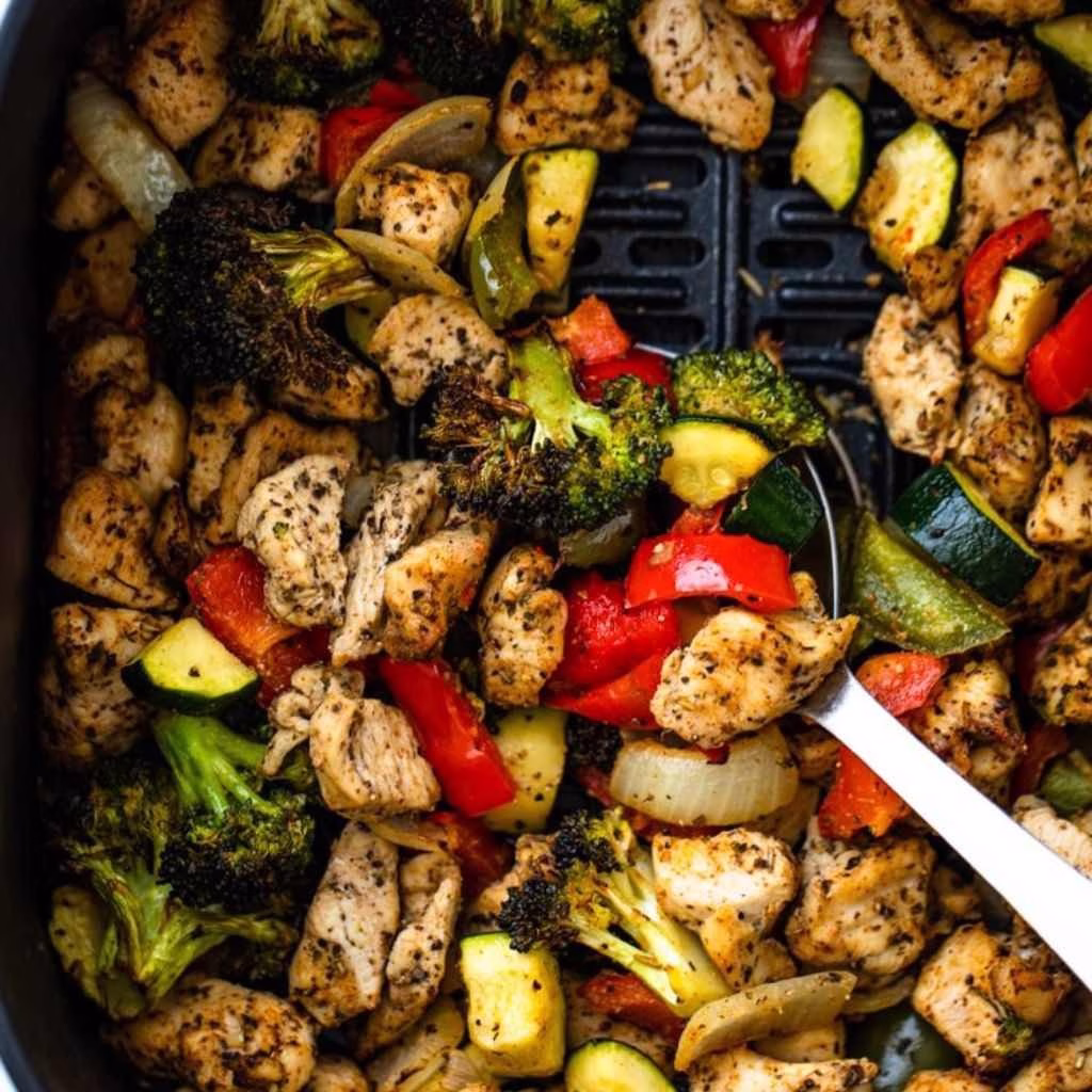 Air Fryer Chicken and Veggies Recipe