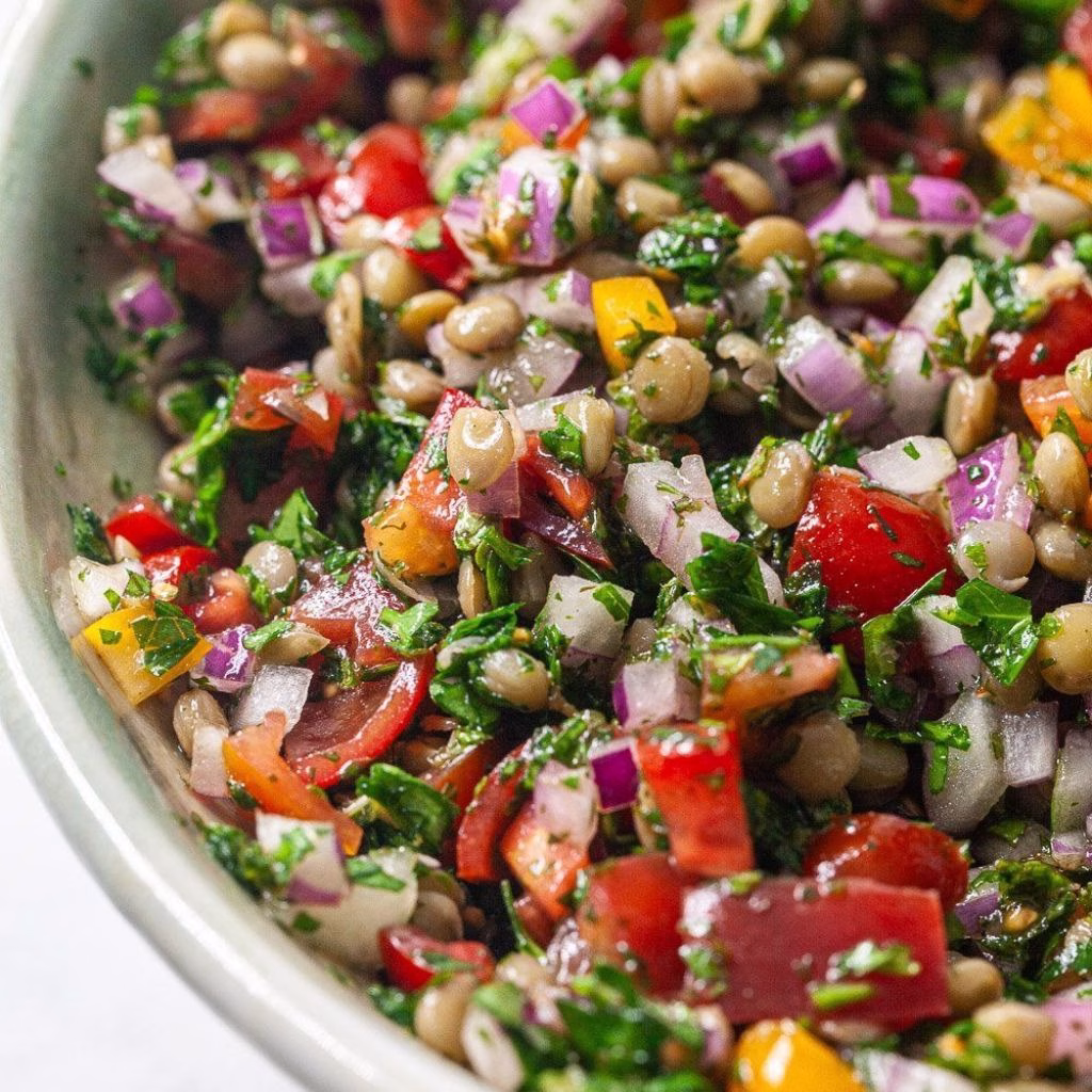 Lentil Tabbouleh Salad Recipe