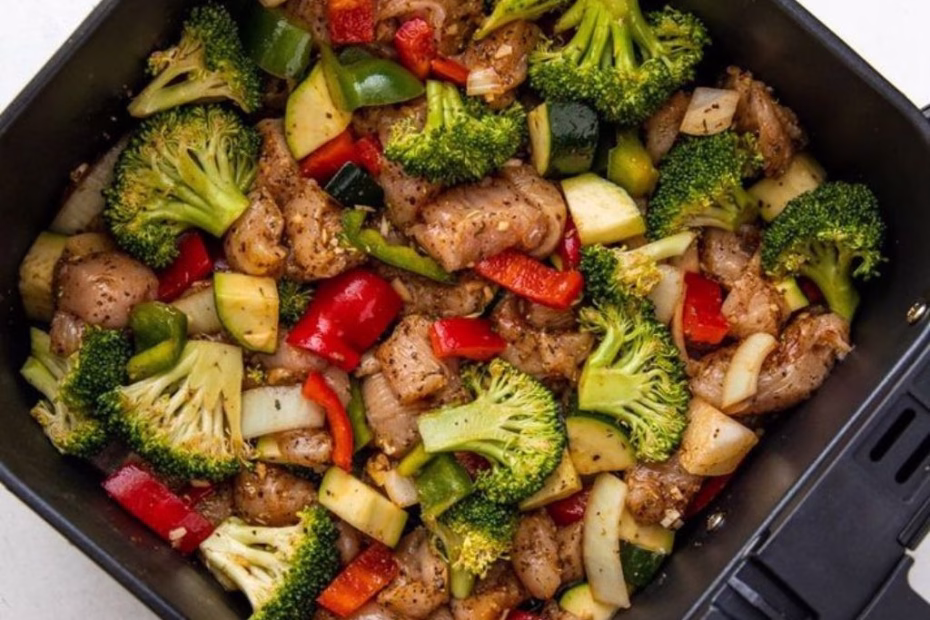 Air Fryer Chicken and Veggies Recipe