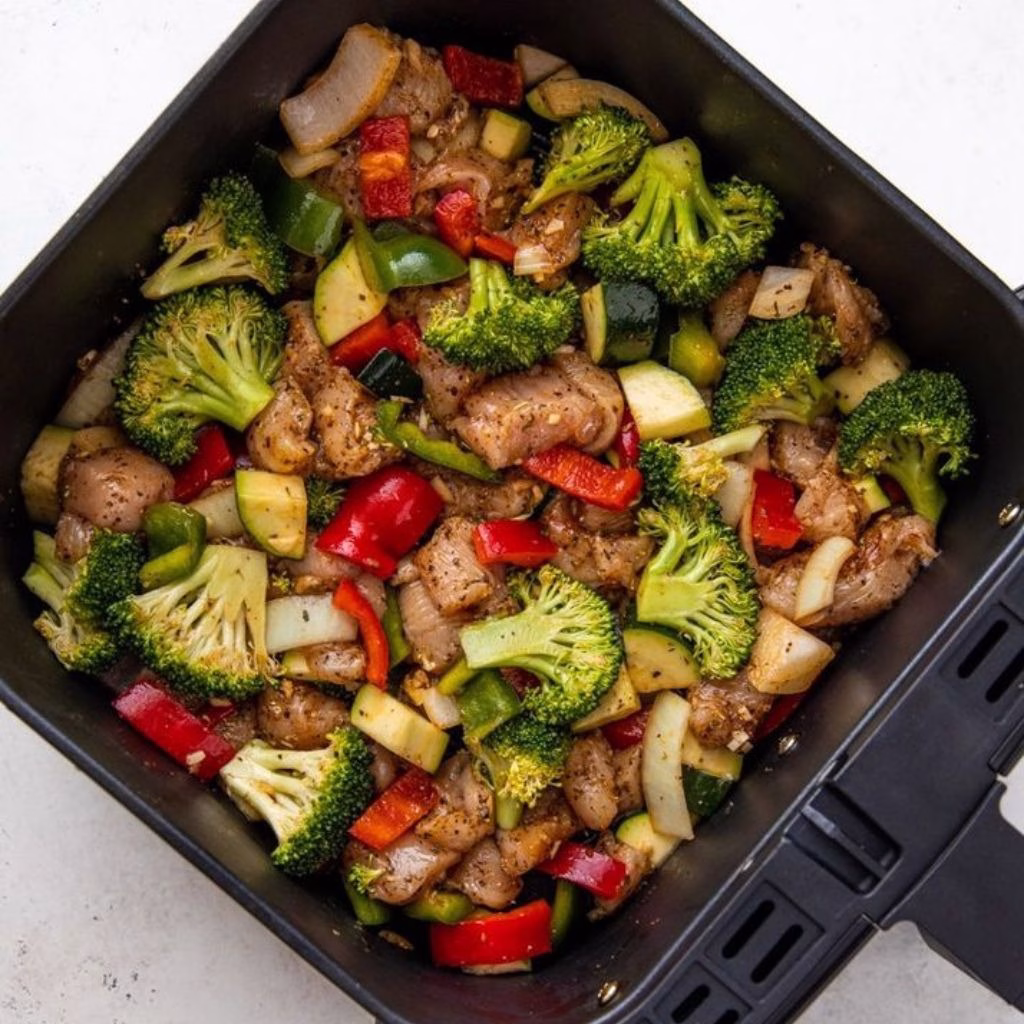 Air Fryer Chicken and Veggies Recipe