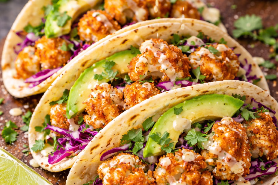 Crispy Air Fryer Cauliflower Tacos Recipe