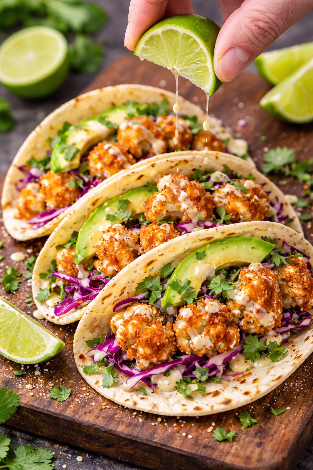 Crispy Air Fryer Cauliflower Tacos Recipe