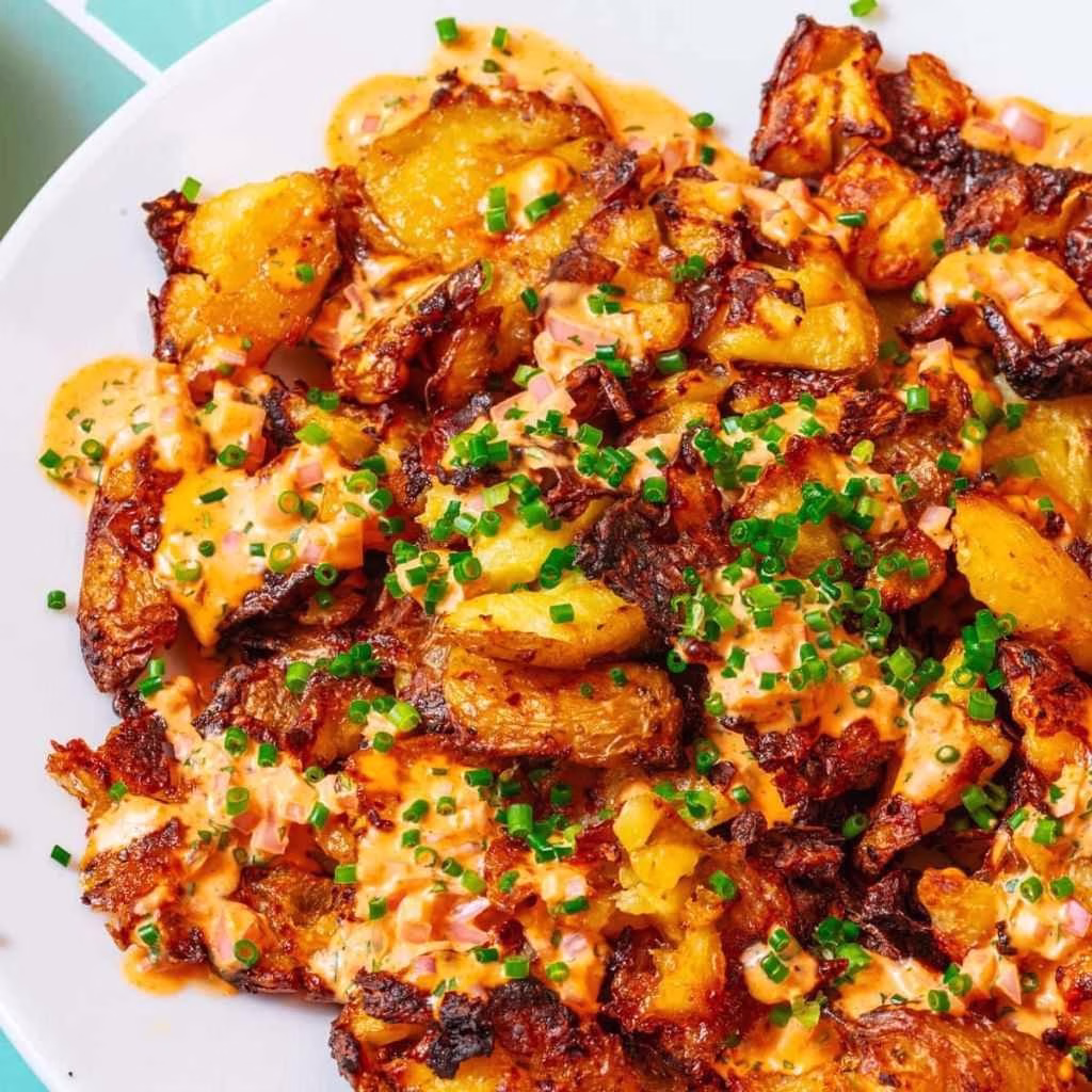 Crispy Gochujang Potato Salad Recipe