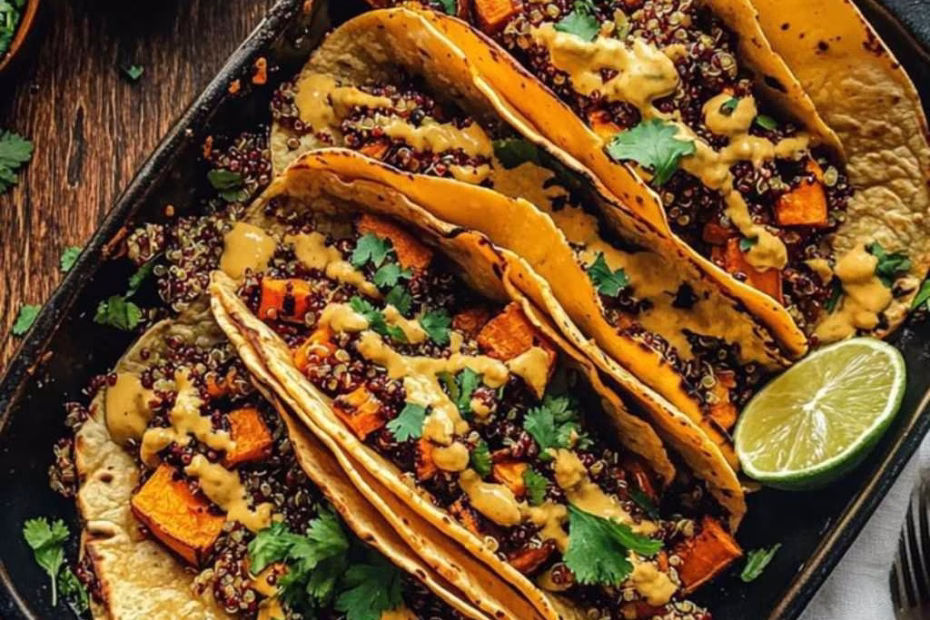 Chipotle Sweet Potato Quinoa Tacos Recipe