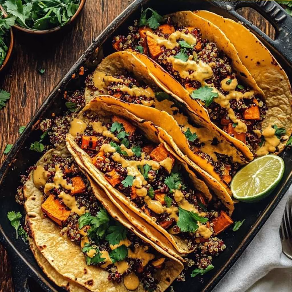 Chipotle Sweet Potato Quinoa Tacos Recipe
