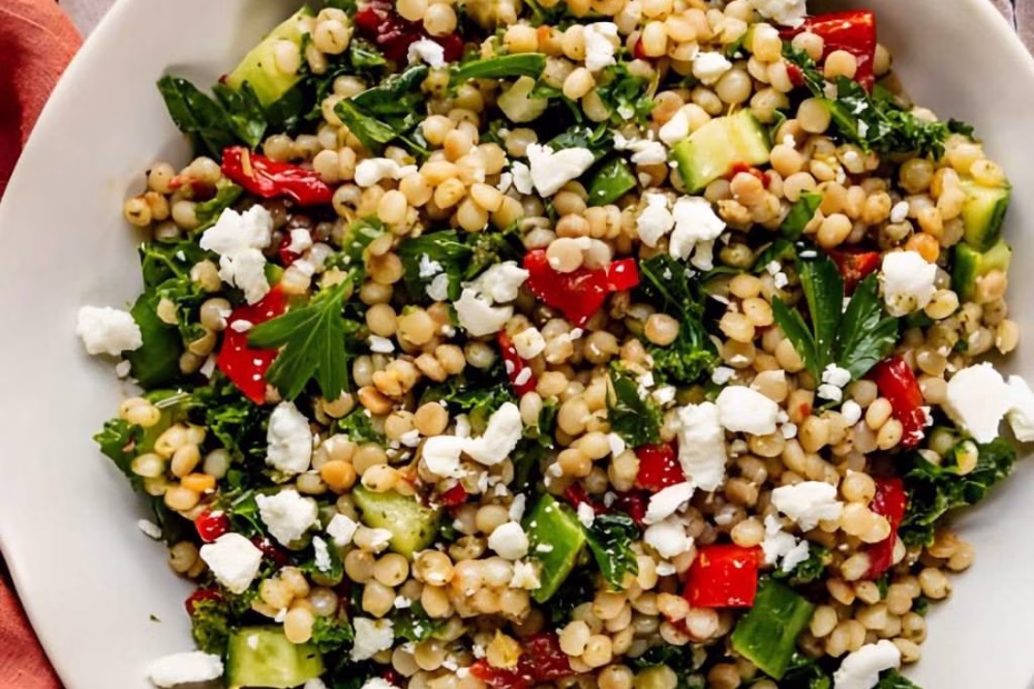 Kale and Couscous Salad With Creamy Cashew Dressing Recipe