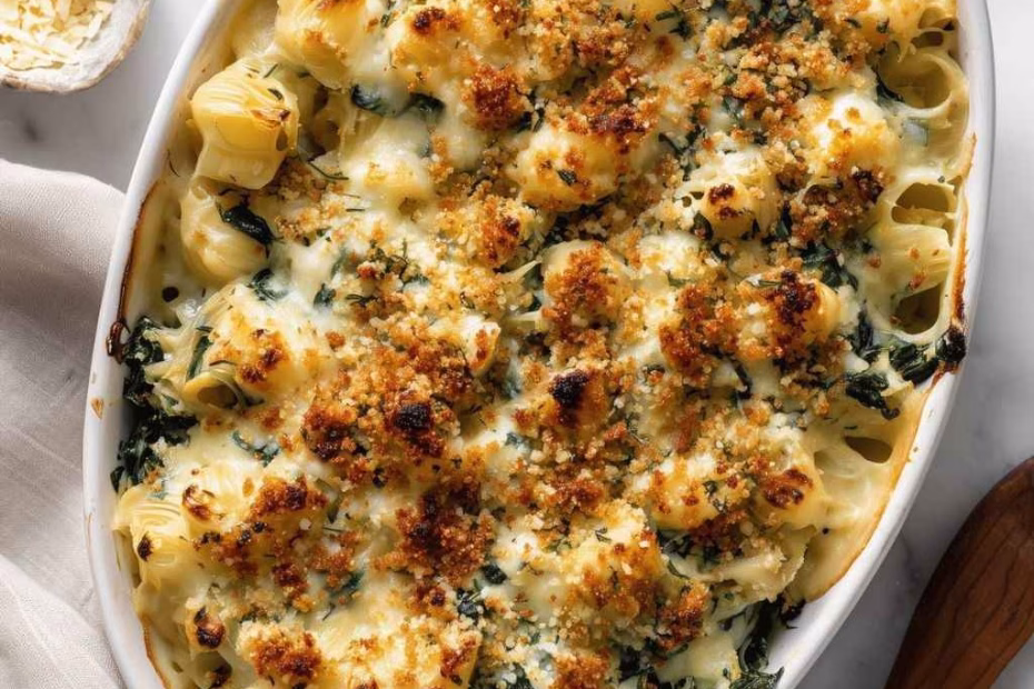 Spinach Artichoke Mac & Cheese Recipe