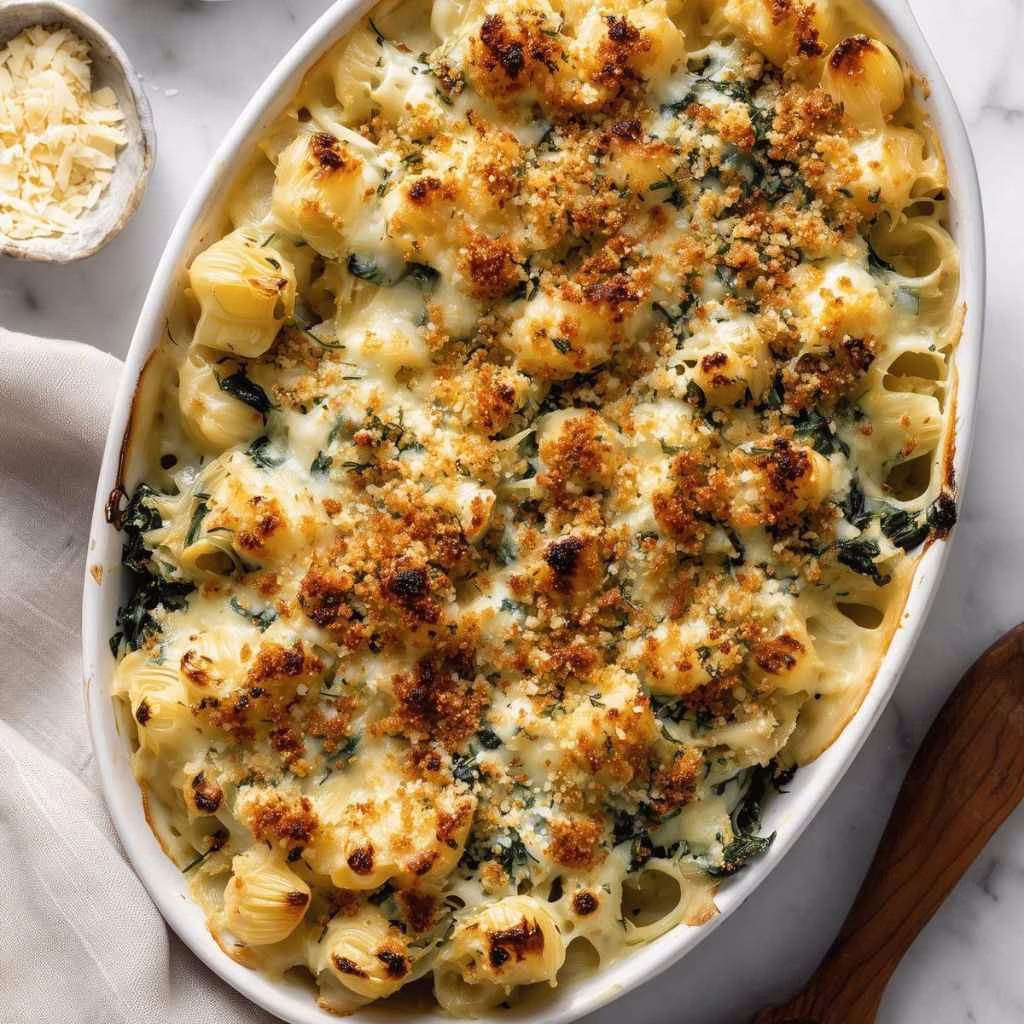 Spinach Artichoke Mac & Cheese Recipe