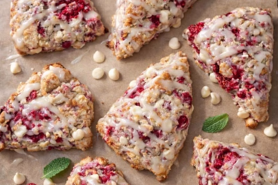 Flaky Raspberry Scones Recipe