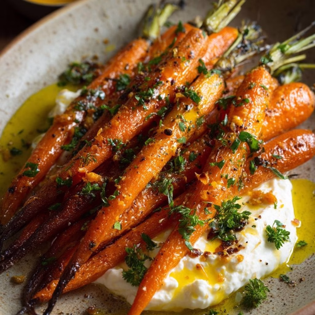 Roasted Carrots with Whipped Ricotta Bliss Recipe