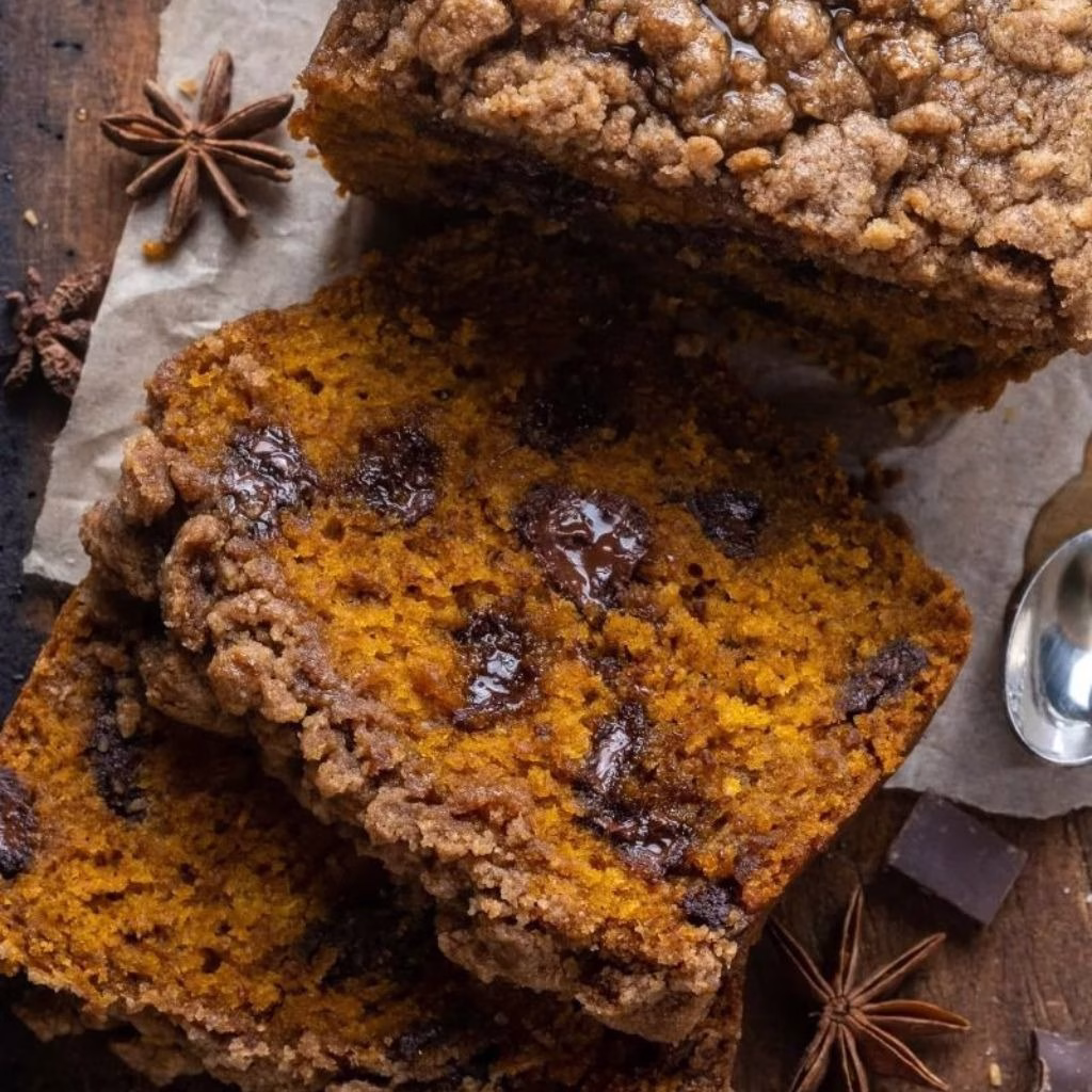 Pumpkin Chocolate Chip Streusel Bread Recipe