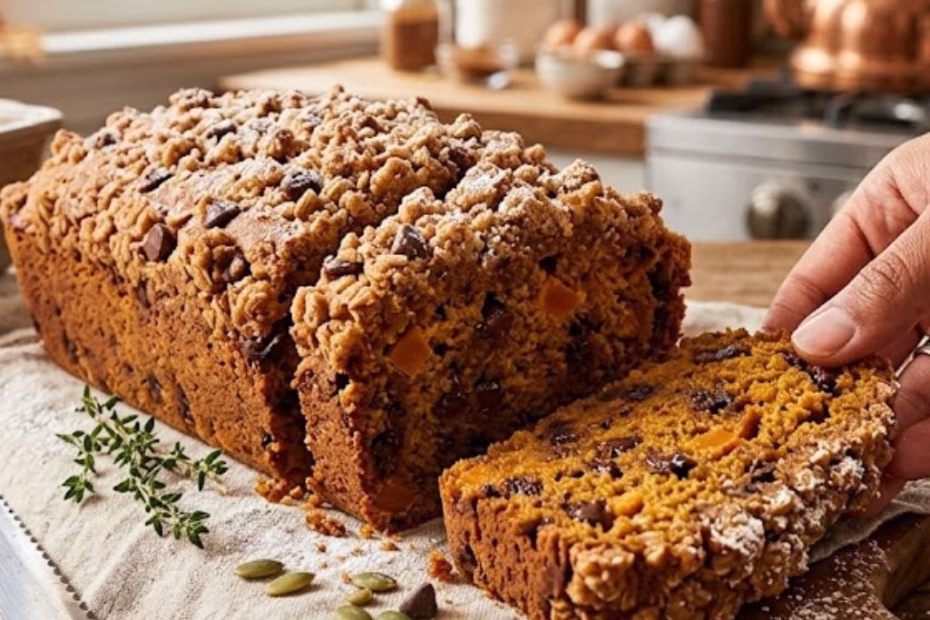 Pumpkin Chocolate Chip Streusel Bread Recipe