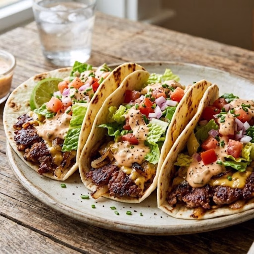 Animal Style Smashburger Tacos Recipe