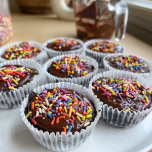 No Bake Cosmic Brownie Cups Recipe