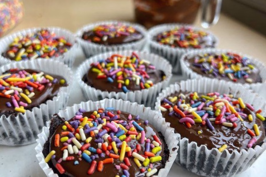 No Bake Cosmic Brownie Cups Recipe