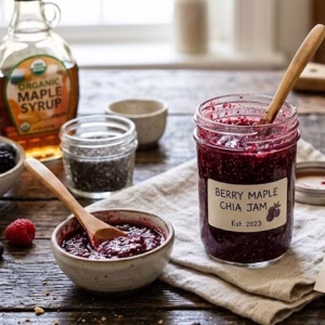 Berry Maple Chia Jam Recipe