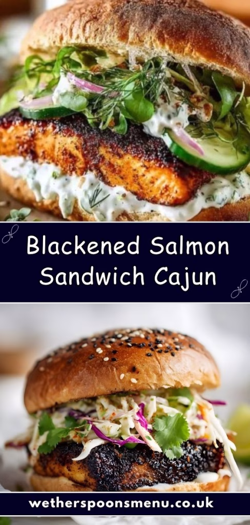 Blackened Salmon Sandwich Cajun Recipe 