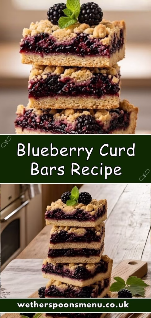 Blueberry Curd Bars Recipe
