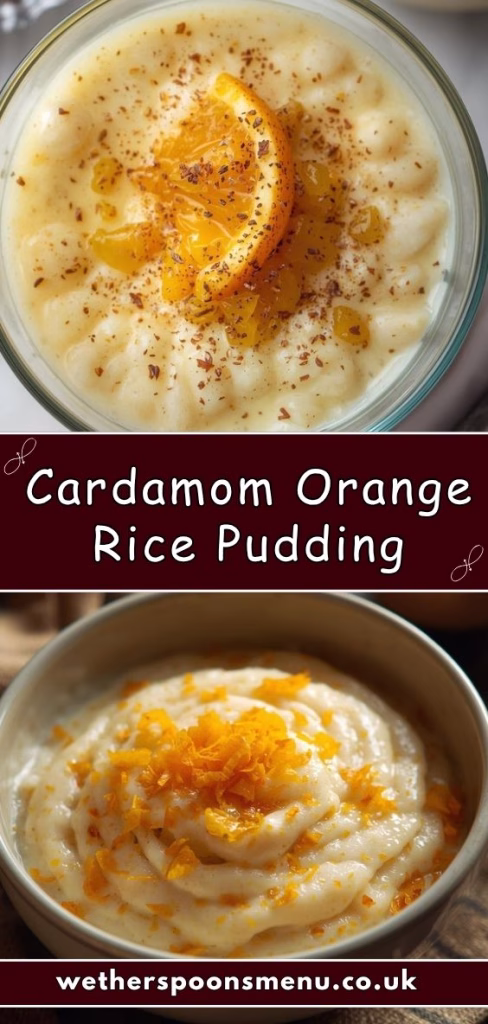 Cardamom Orange Rice Pudding Recipe