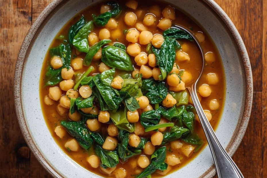 Chickpea, Spinach & Herb Stew Recipe