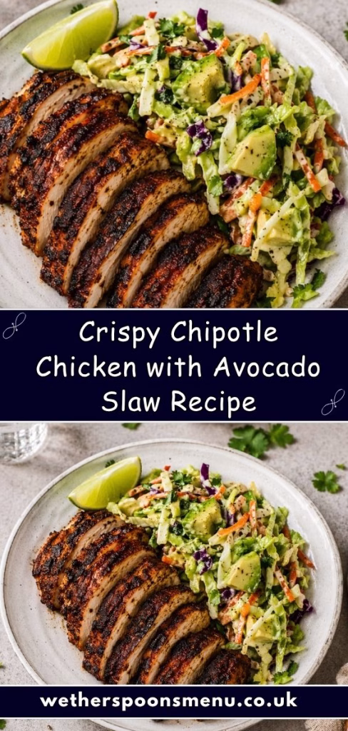 Crispy Chipotle Chicken with Avocado Slaw Recipe