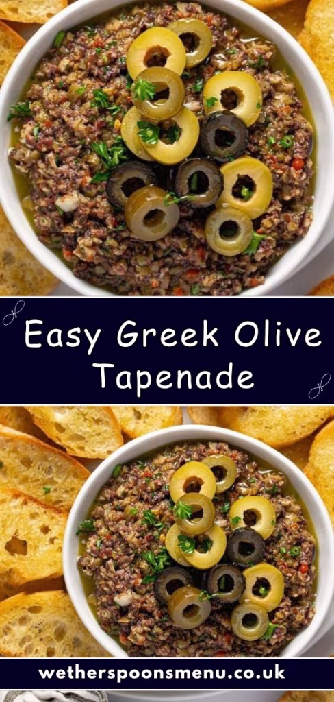 Easy Greek Olive Tapenade Recipe