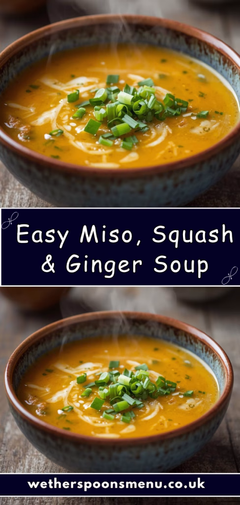 Easy Miso, Squash and Ginger Soup Recipe