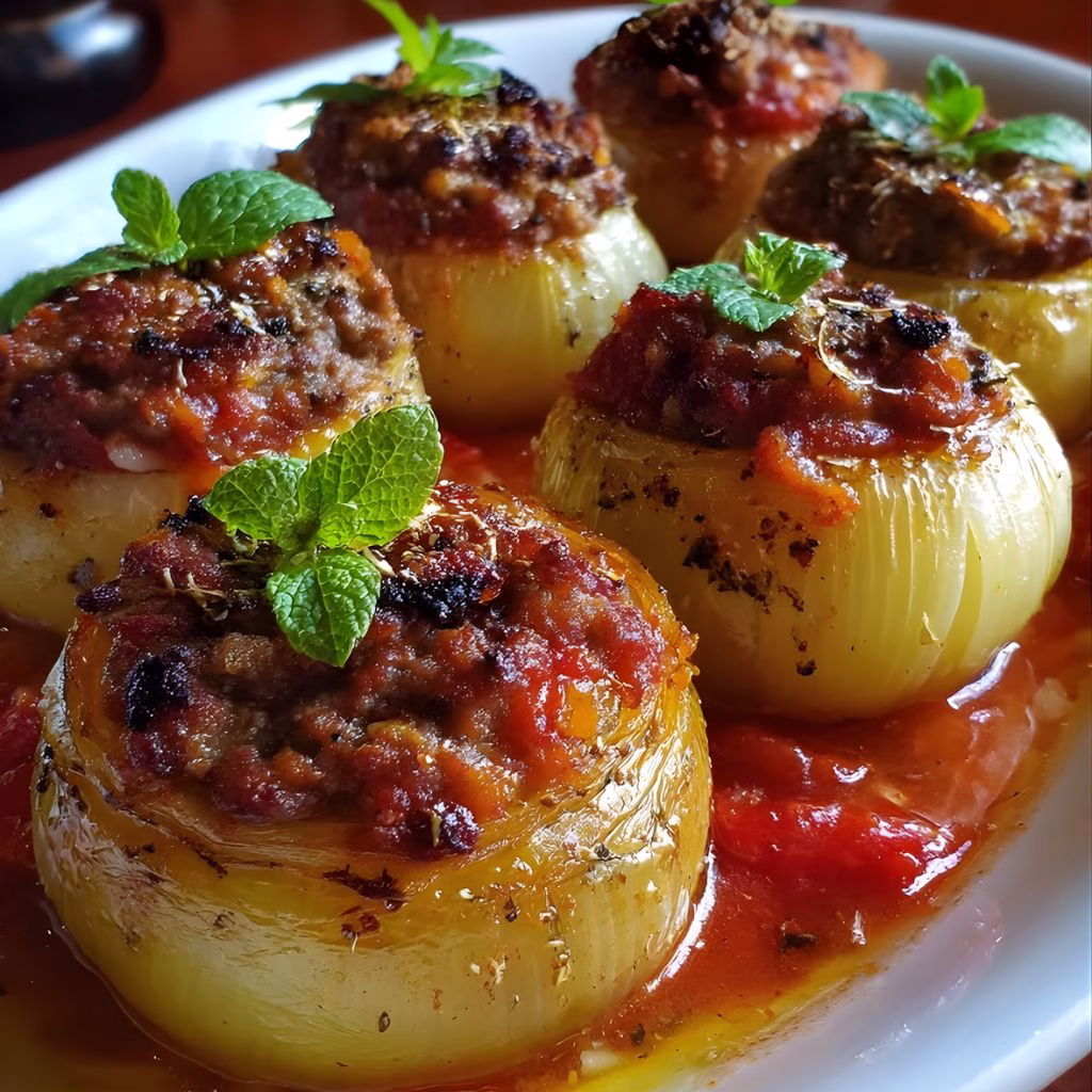 Greek Stuffed Onions Recipe