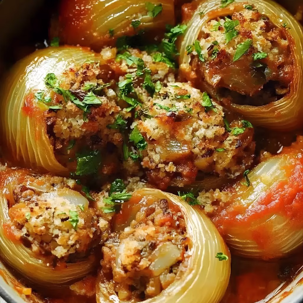 Greek Stuffed Onions Recipe