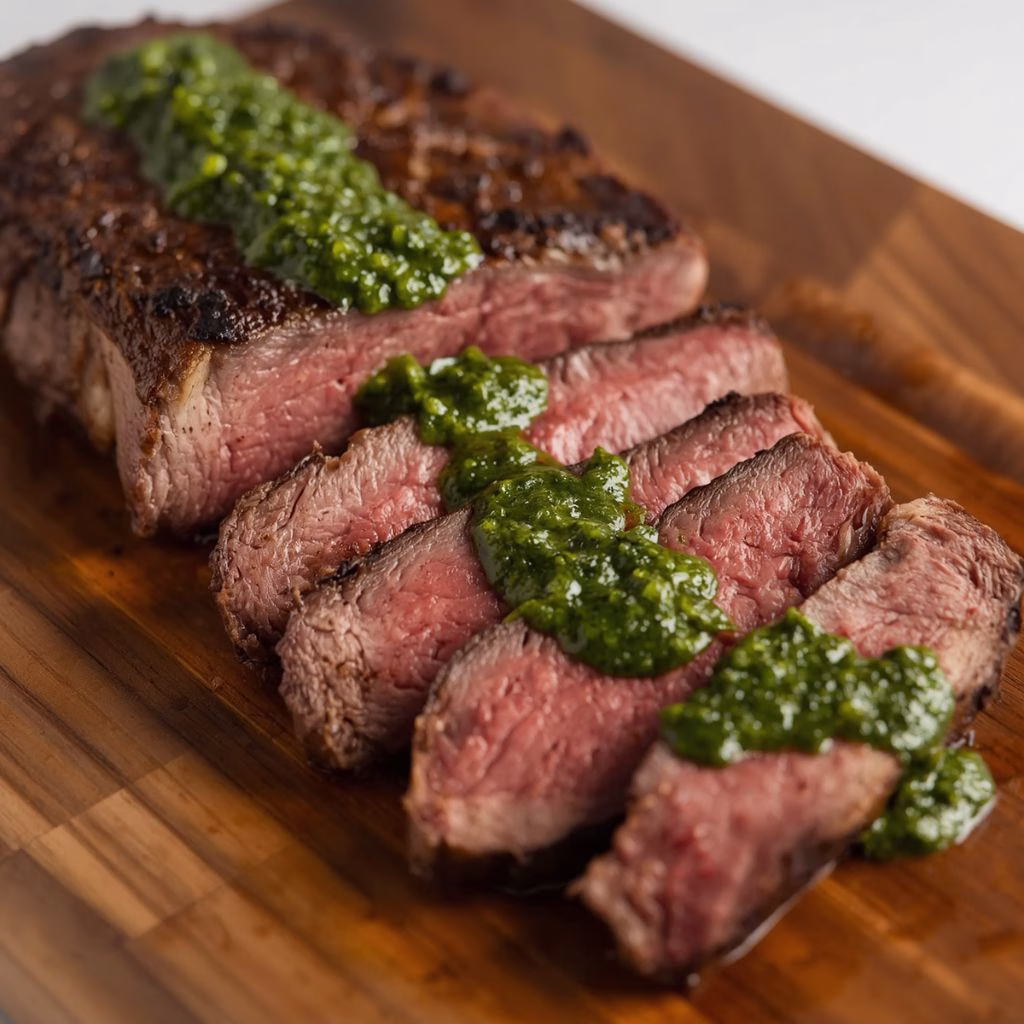 Grilled Ribeye with Chimichurri Sauce Recipe