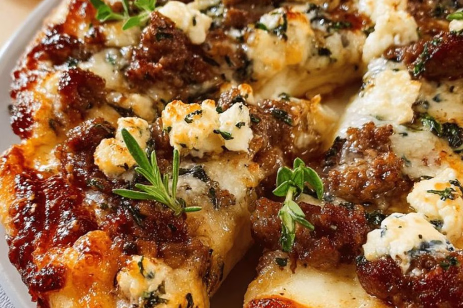 Hot Honey Ricotta Sausage Flatbread Recipe